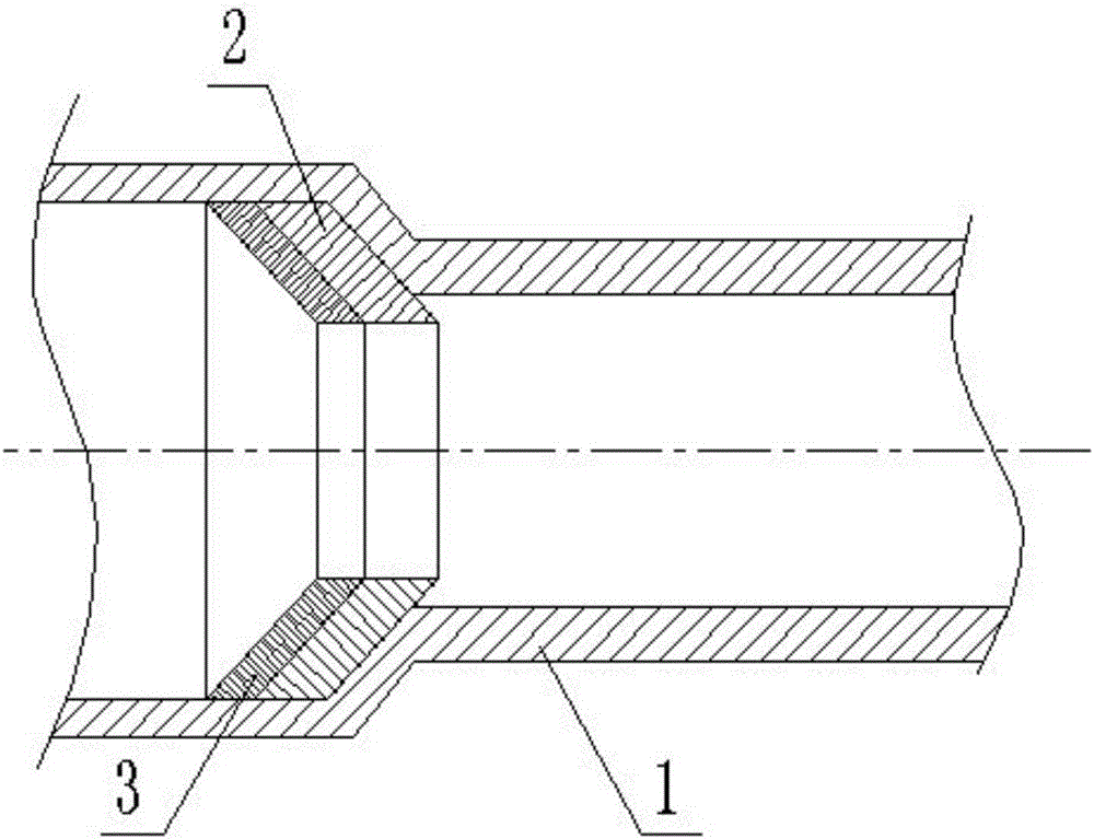 Kiln nose ring structure of cement rotary kiln