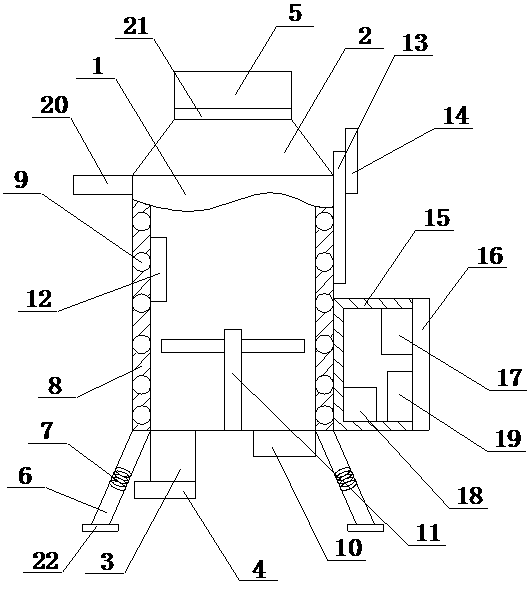 Agricultural waste fermentation device