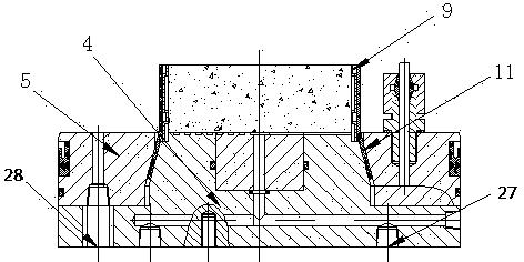 Multi-parameter device for monitoring coal and gas outburst under condition of multi-field coupling