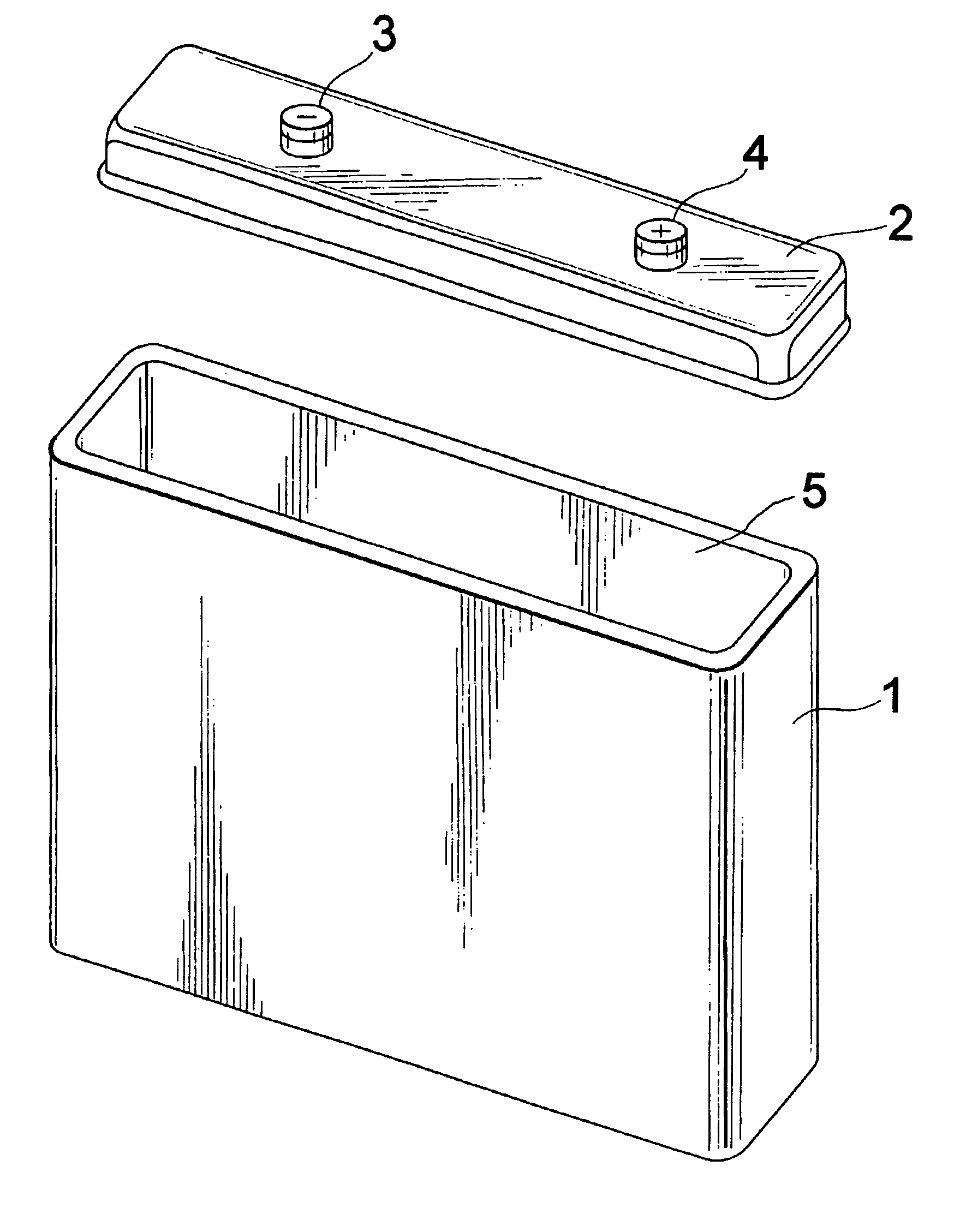 Battery employing thermally conductive polymer case