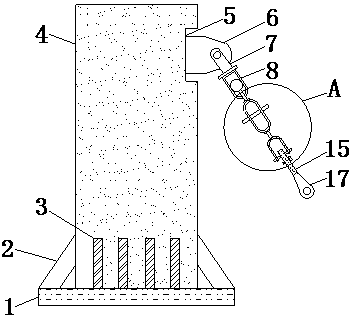 Windproof mooring device of gantry crane