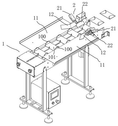 Ear band folding feeding system for outer ear mask and mask packaging line based on system