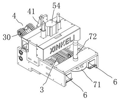 Ear band folding feeding system for outer ear mask and mask packaging line based on system