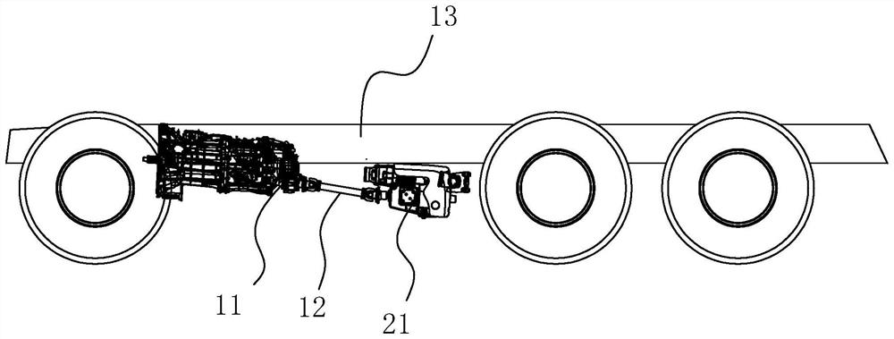 Air compressor combination installed on vehicle-mounted tank body and vehicle-mounted tank body