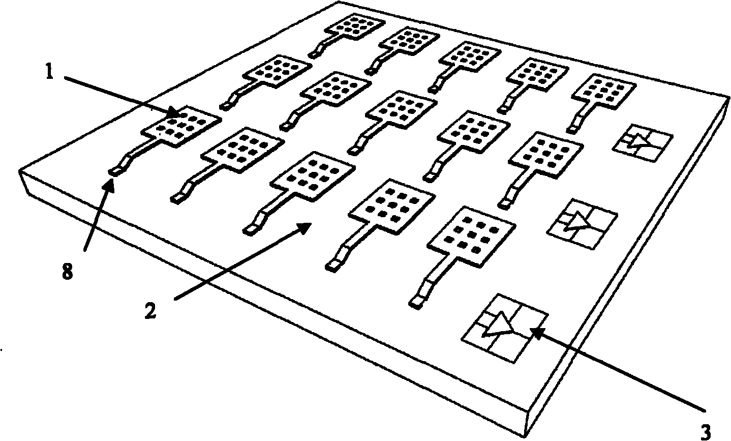 Non-refrigerating infrared focal plane array as well as preparation method and application thereof