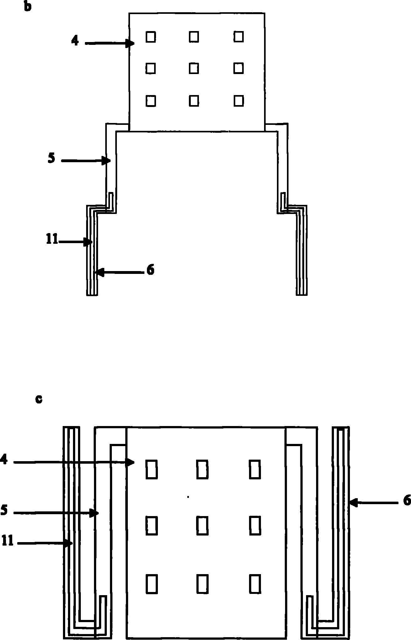 Non-refrigerating infrared focal plane array as well as preparation method and application thereof