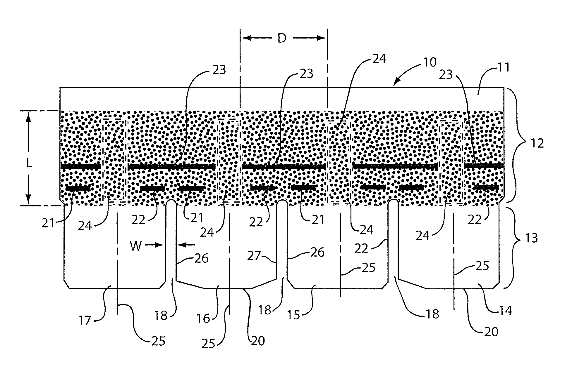 Asphalt shingle, roof covering therewith and method of making the same with synchronized adhesive positioning thereon