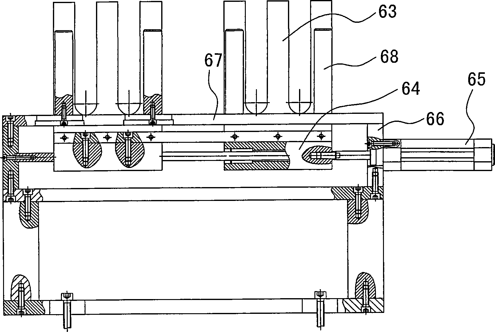 Full automatic plastic bottle pipe heating blowing machine