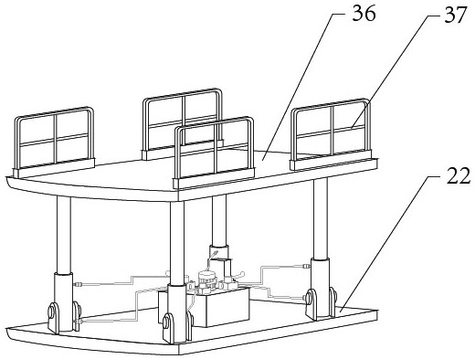 Network construction line laying device