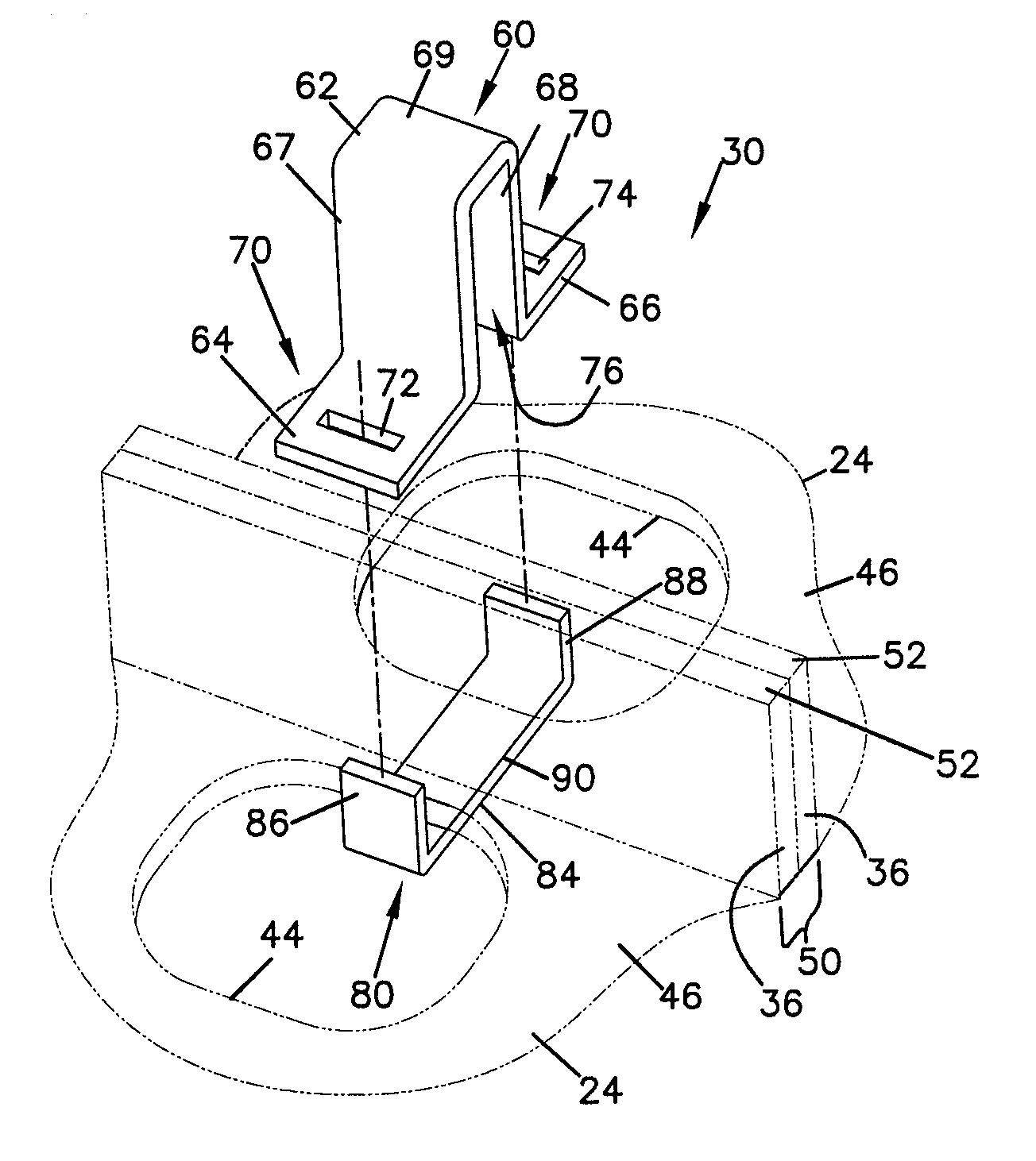 Clamp device for portable porous pavement system