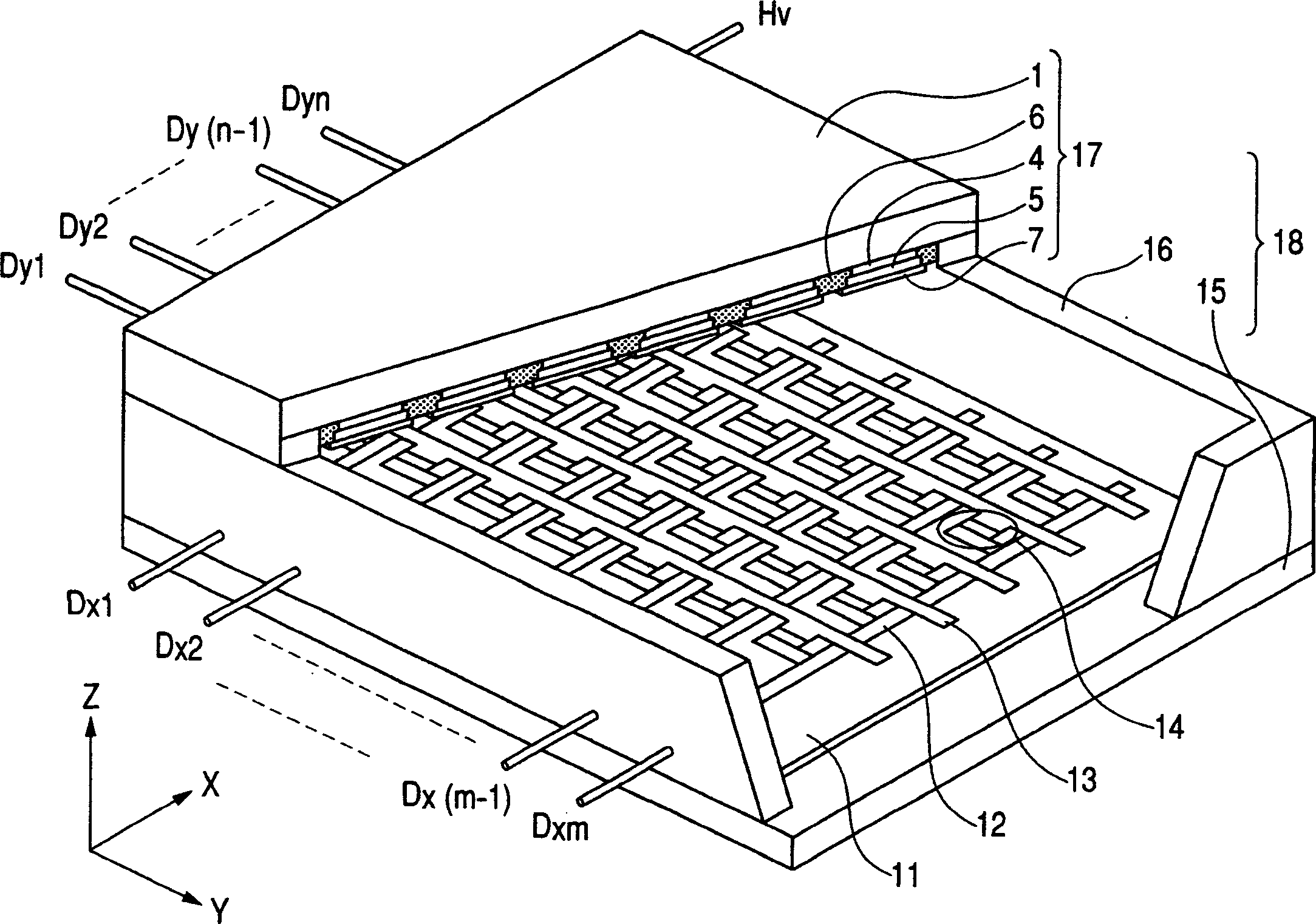 Light emitting screen structure and image forming apparatus