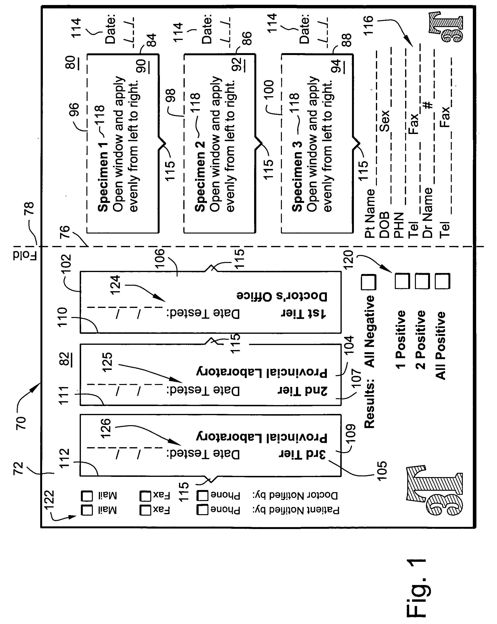 Device and method for fecal testing