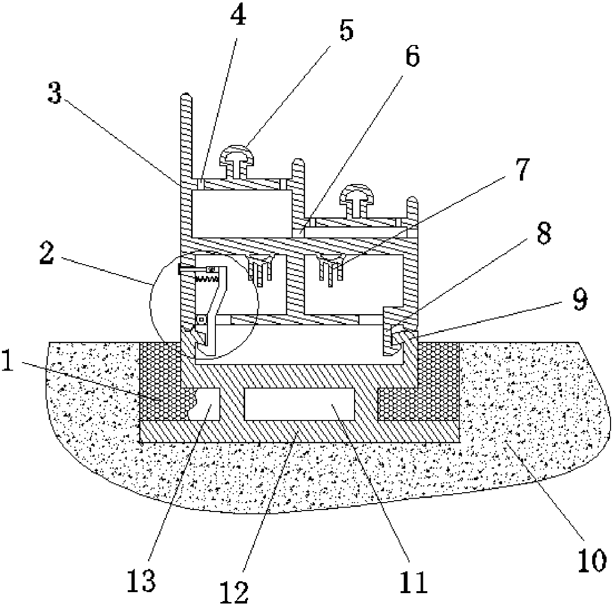 Door and window external frame strongly connected to wall body and installation method for same