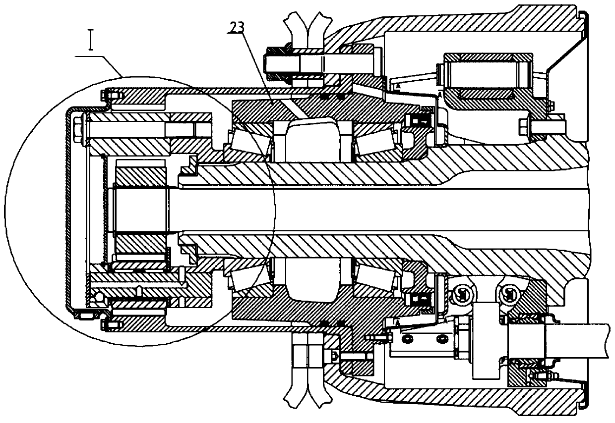 Wheel reductor structure