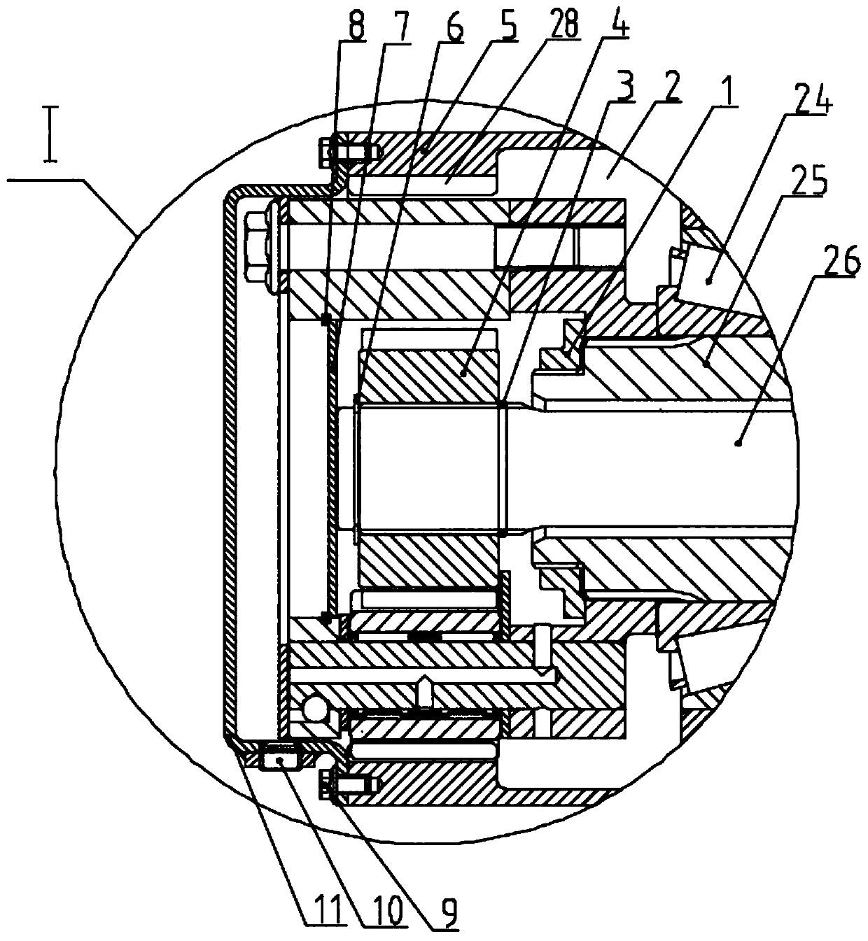 Wheel reductor structure