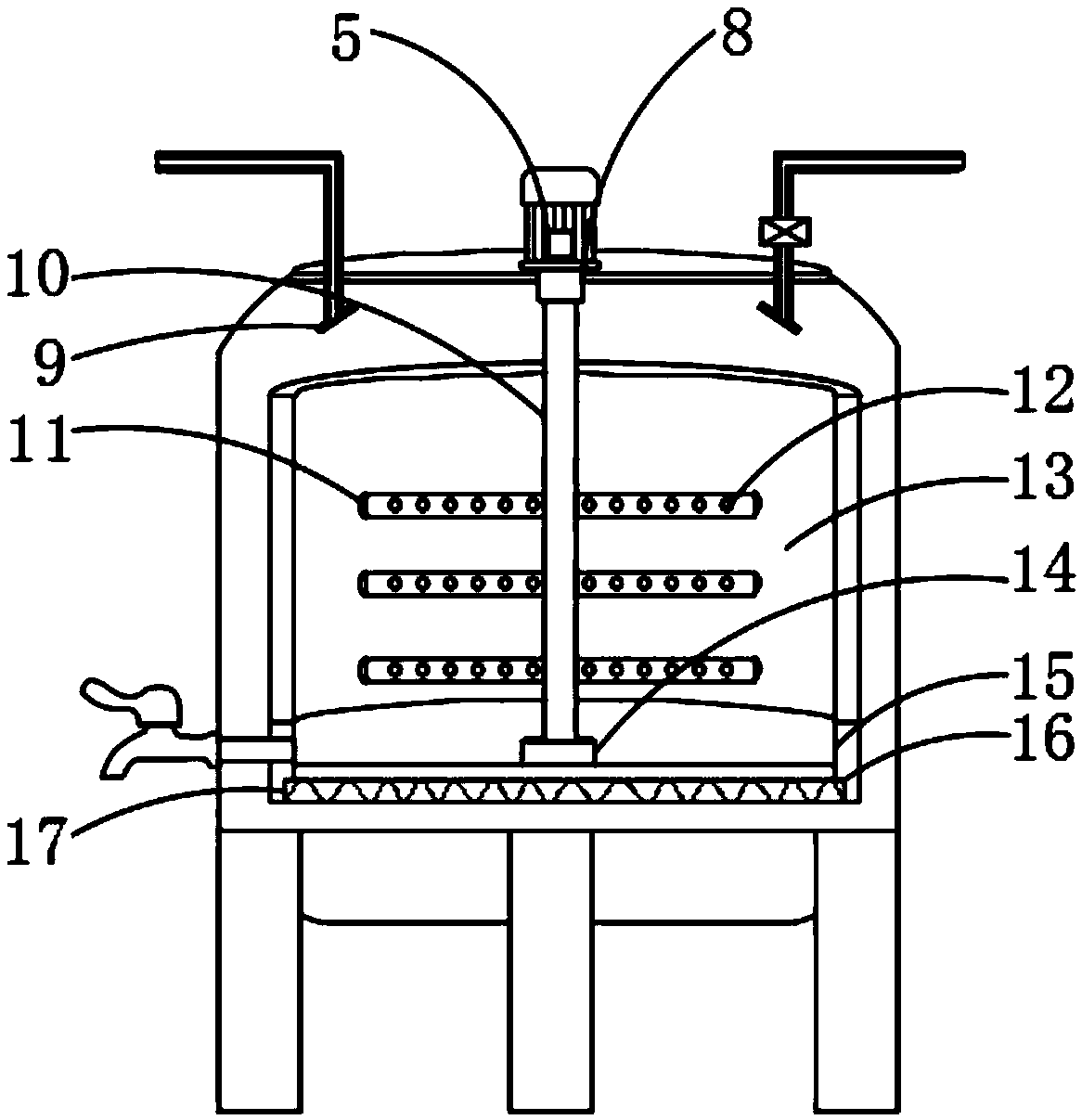 Pigment slurry blending equipment for building coating production