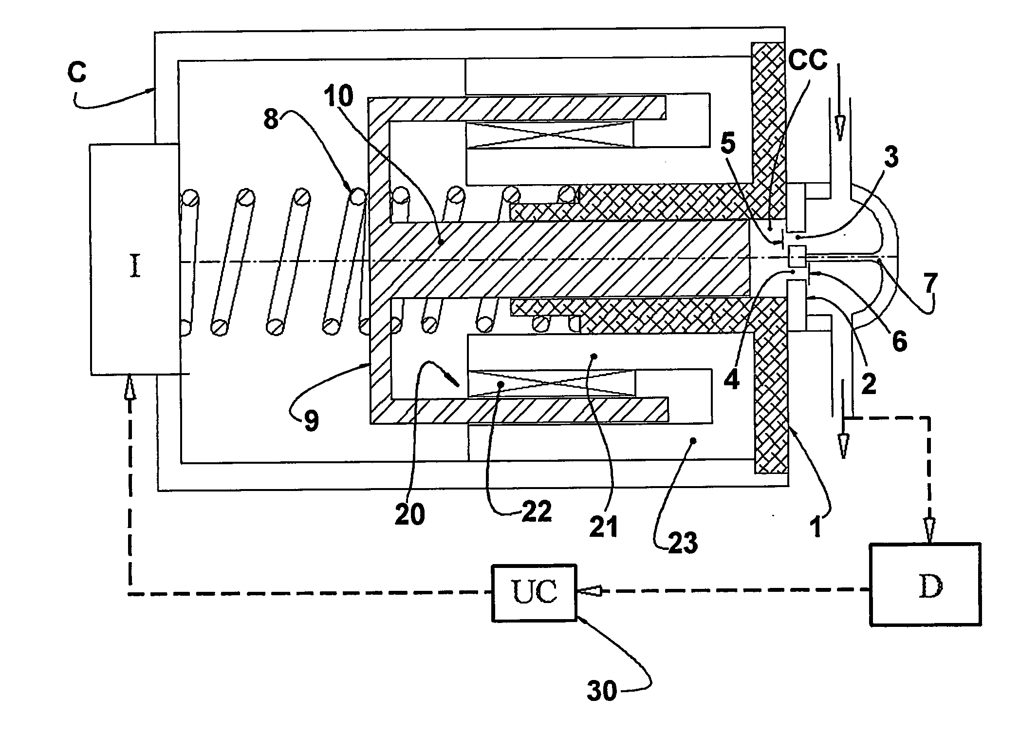 System for adjusting resonance frequencies in a linear compressor