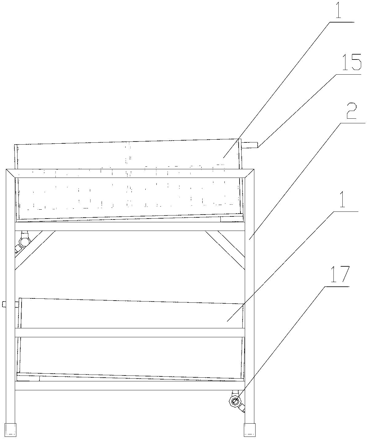 Method and device for removing fragments in electrode material