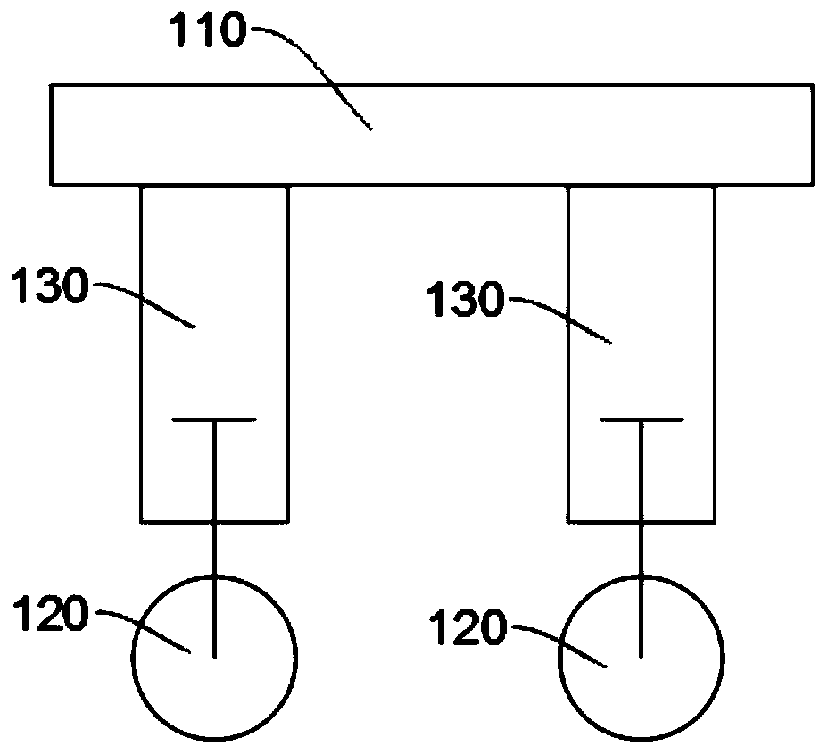 Wheel pressure balance structure and crane