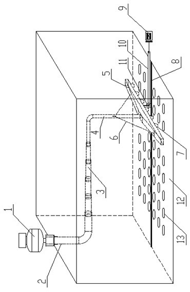 Blowing device with large air rate in a movable and positioning way