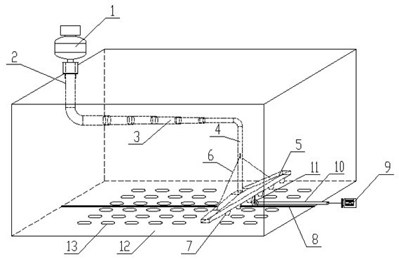 Blowing device with large air rate in a movable and positioning way