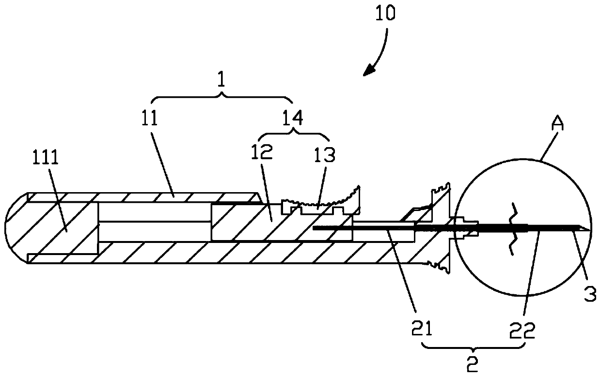 Hinge block meniscus stitching instrument