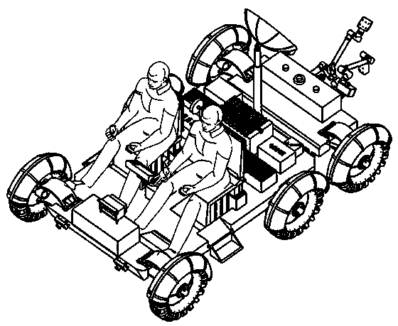 Multifunctional manned lunar vehicle