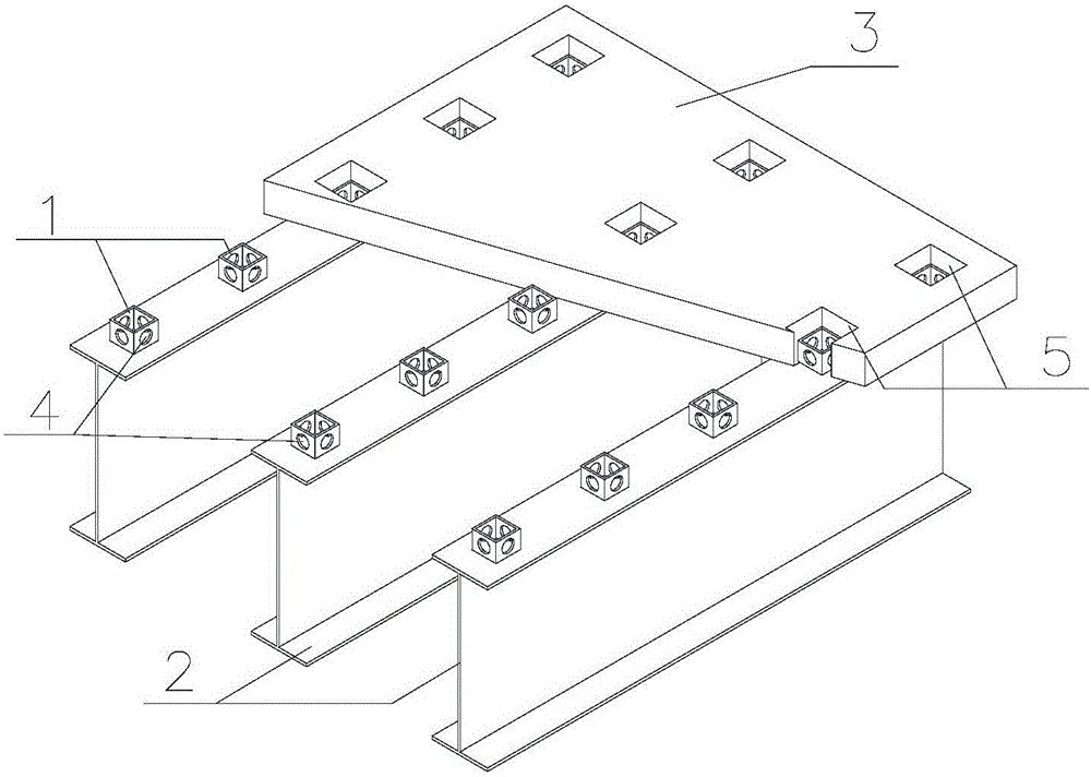 Open steel tube and reinforced-concrete combined girder bridge structure