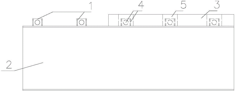 Open steel tube and reinforced-concrete combined girder bridge structure