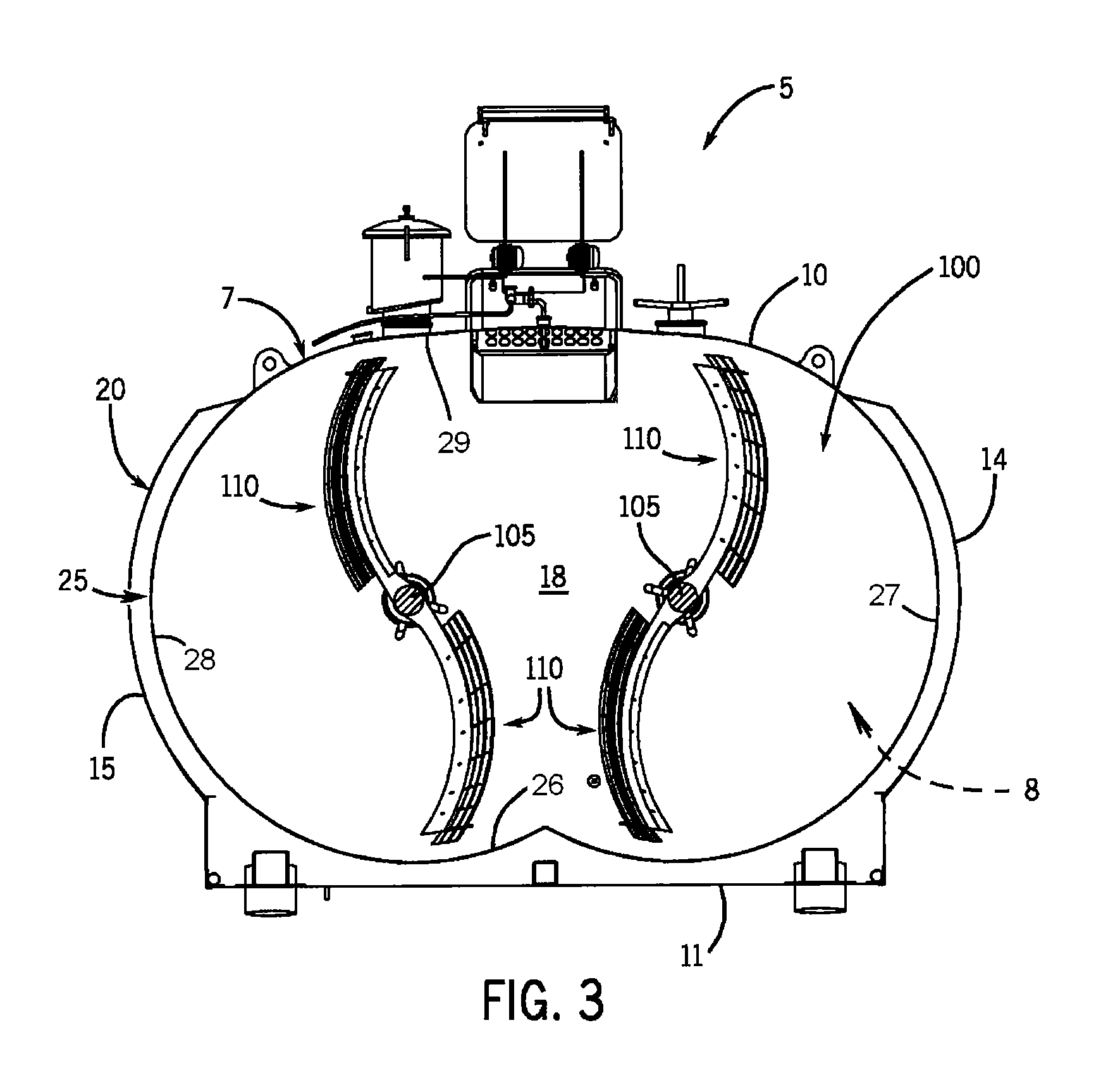 Blade Arrangement For A Food Processing Vat