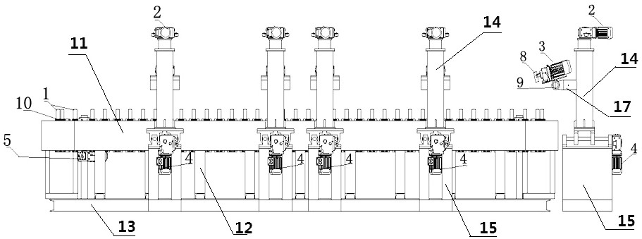 Steel shovel intelligent polishing device and process