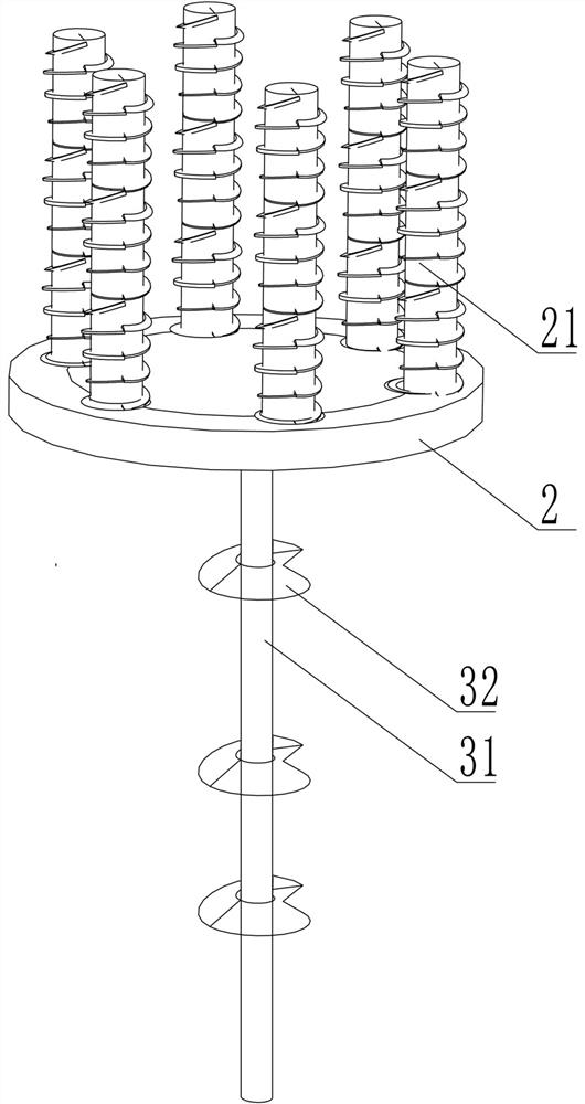 Anchoring foundation suitable for floating type fan and construction method of anchoring foundation