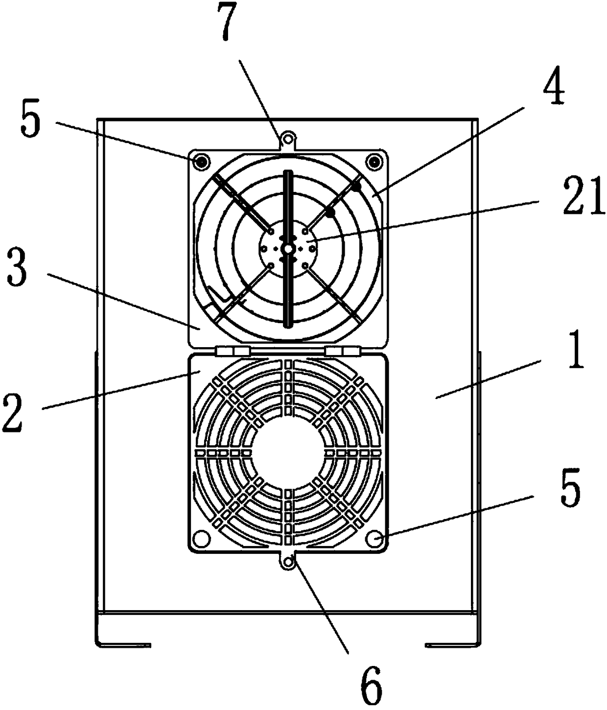 Ion fan with uncovering cleaning mechanism