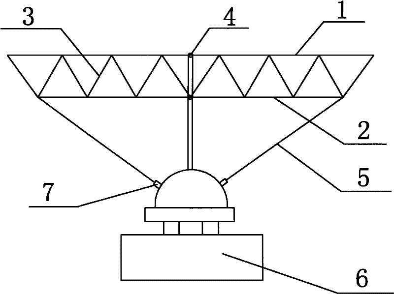 Solar energy collection grid structure