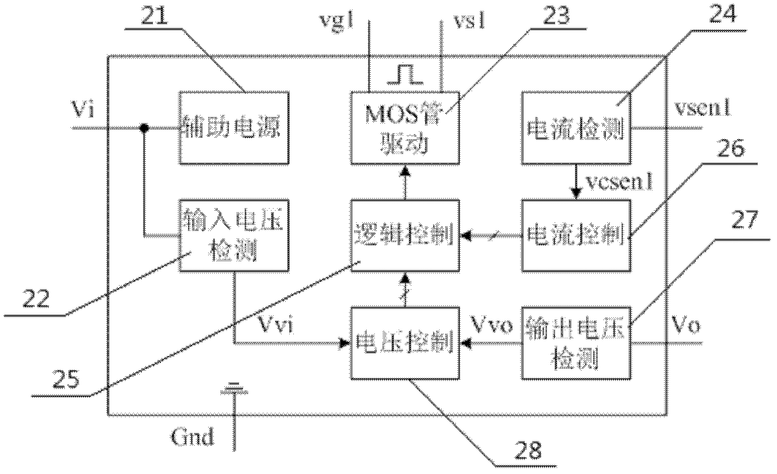 Inserted type multifunctional light emitting diode (LED) drive circuit