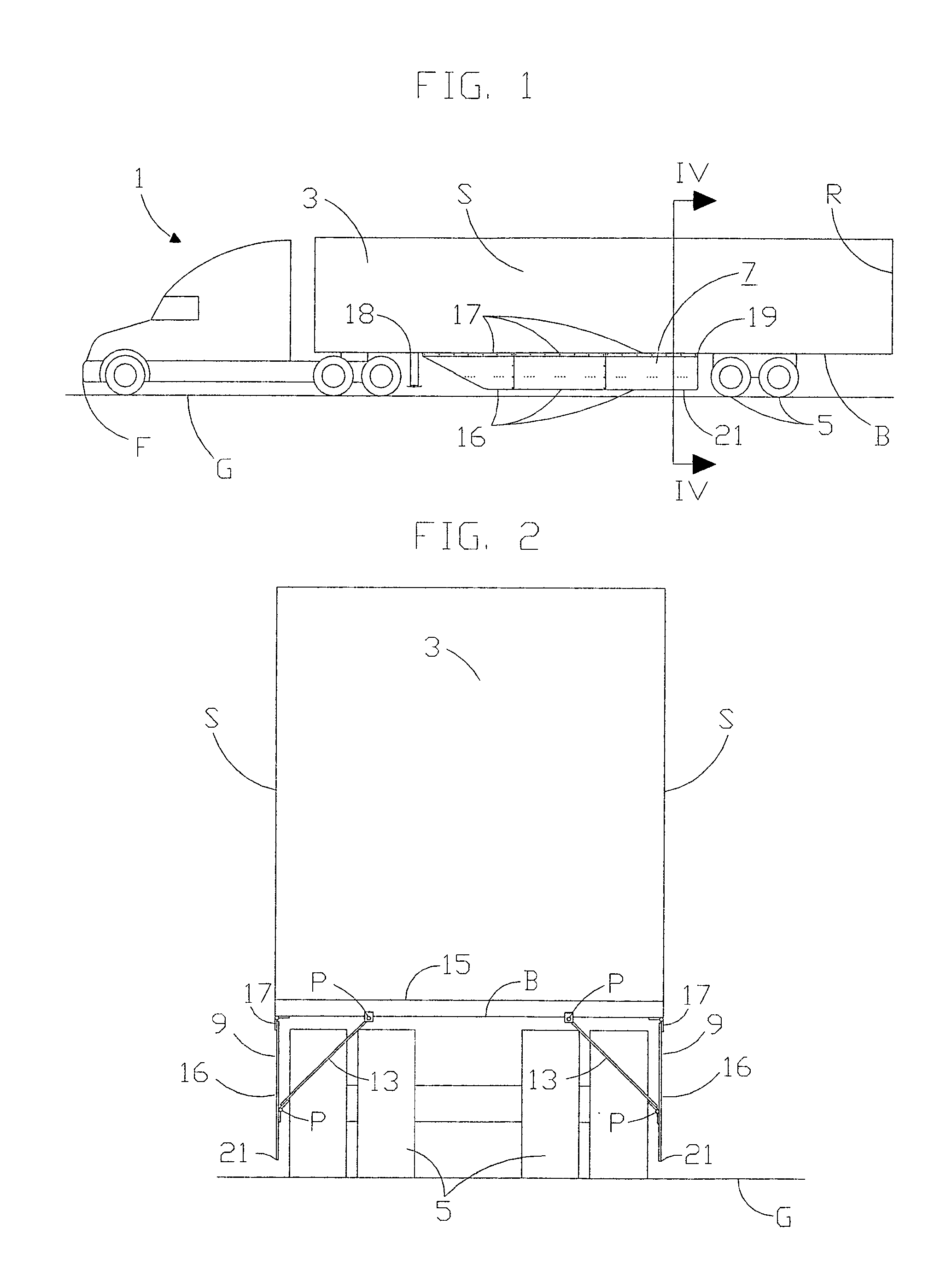 Device for reducing vehicle aerodynamic resistance