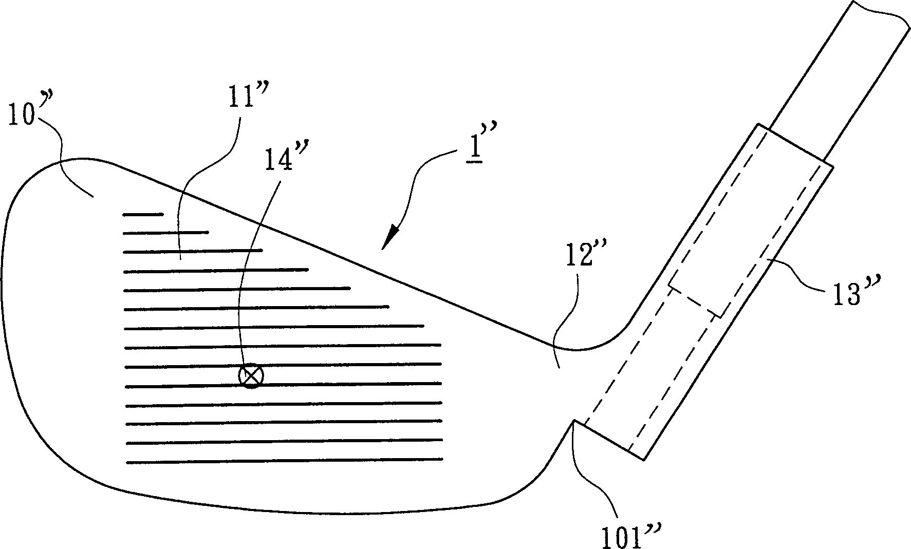 Golf head with its joint part forms a slug hole