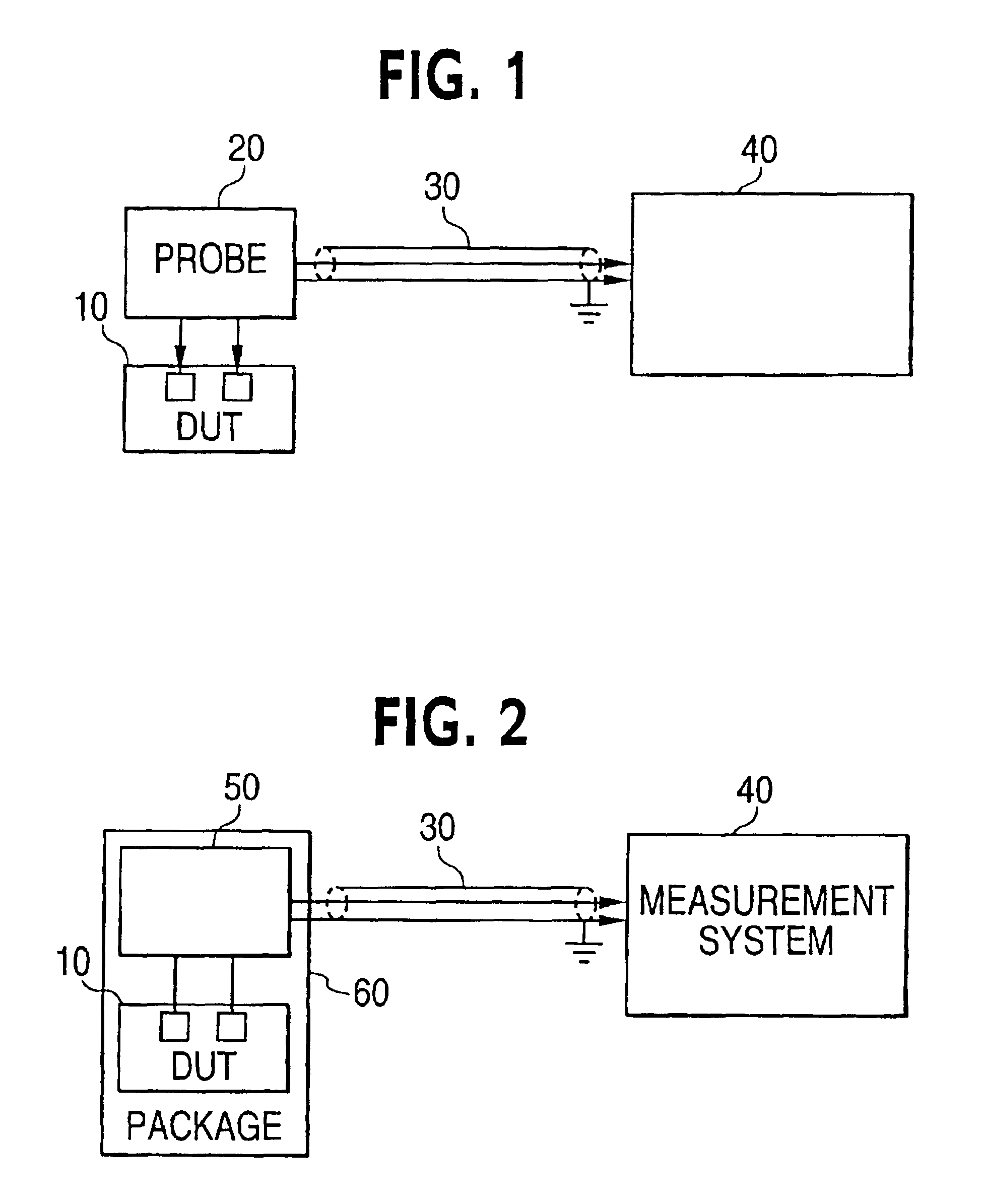 Current probe device having an integrated amplifier