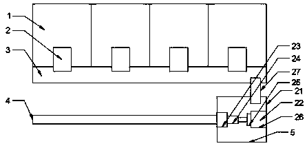 Automatic feeding device used for livestock breeding