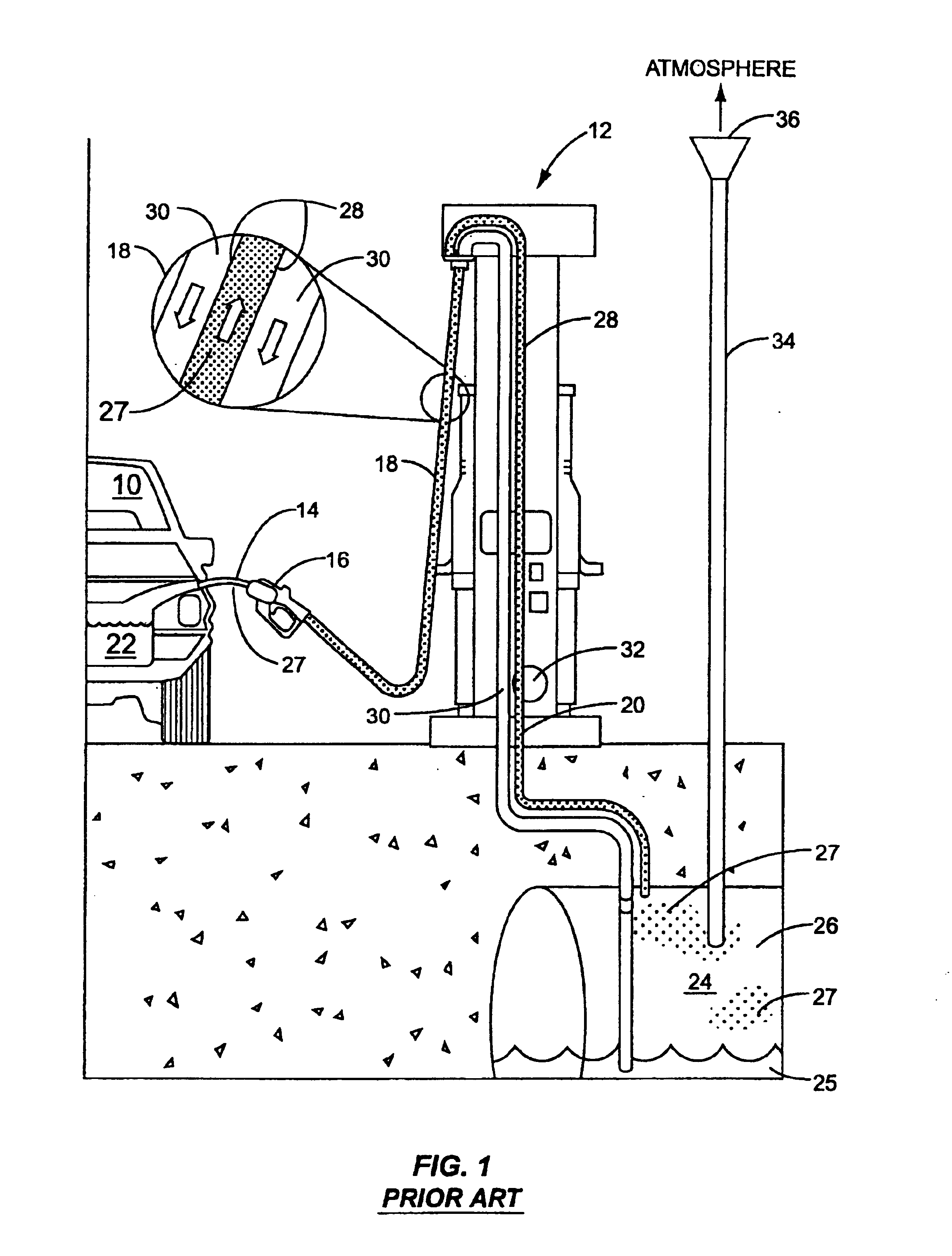 Underground storage tank vapor pressure equalizer