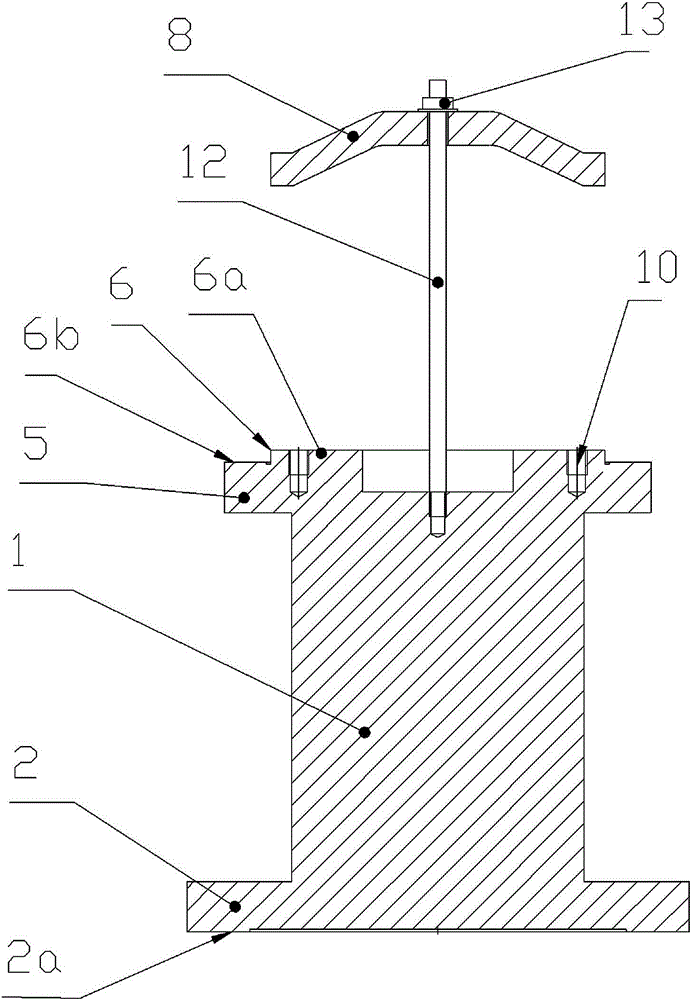 Gear grinding clamping device of planetary gear of wind power generation device