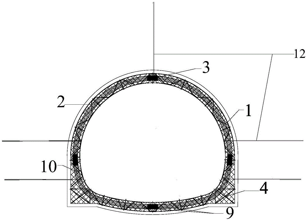 Energy-absorption yield tunnel support system and method suitable for weak broken wall rock