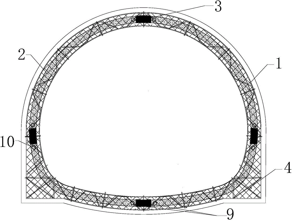 Energy-absorption yield tunnel support system and method suitable for weak broken wall rock