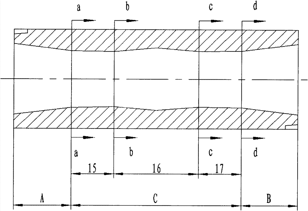 Device for preparing ultra-fine grain copper-aluminum wire with variable passage and preparation method