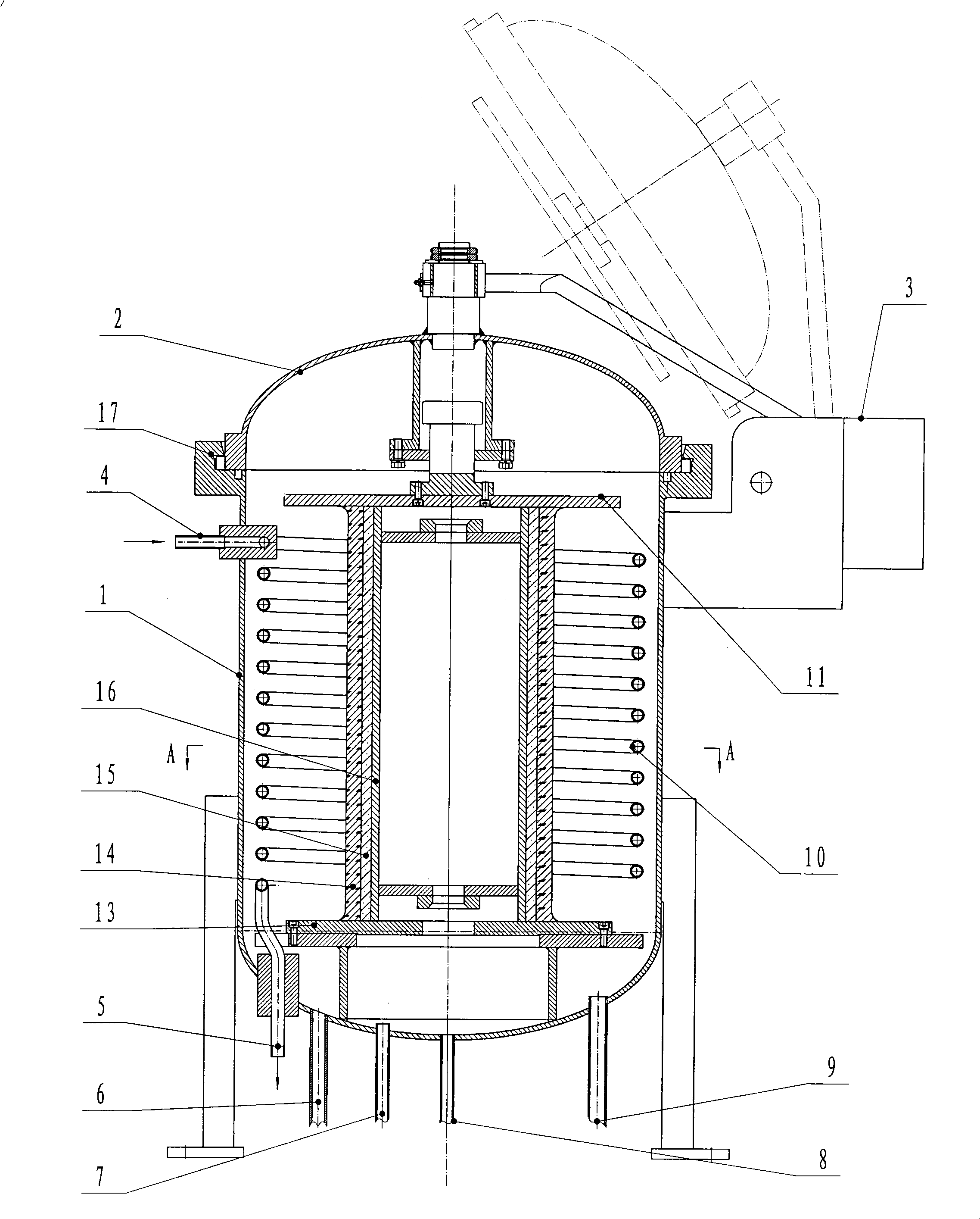 Driving belt vulcanizing boiler