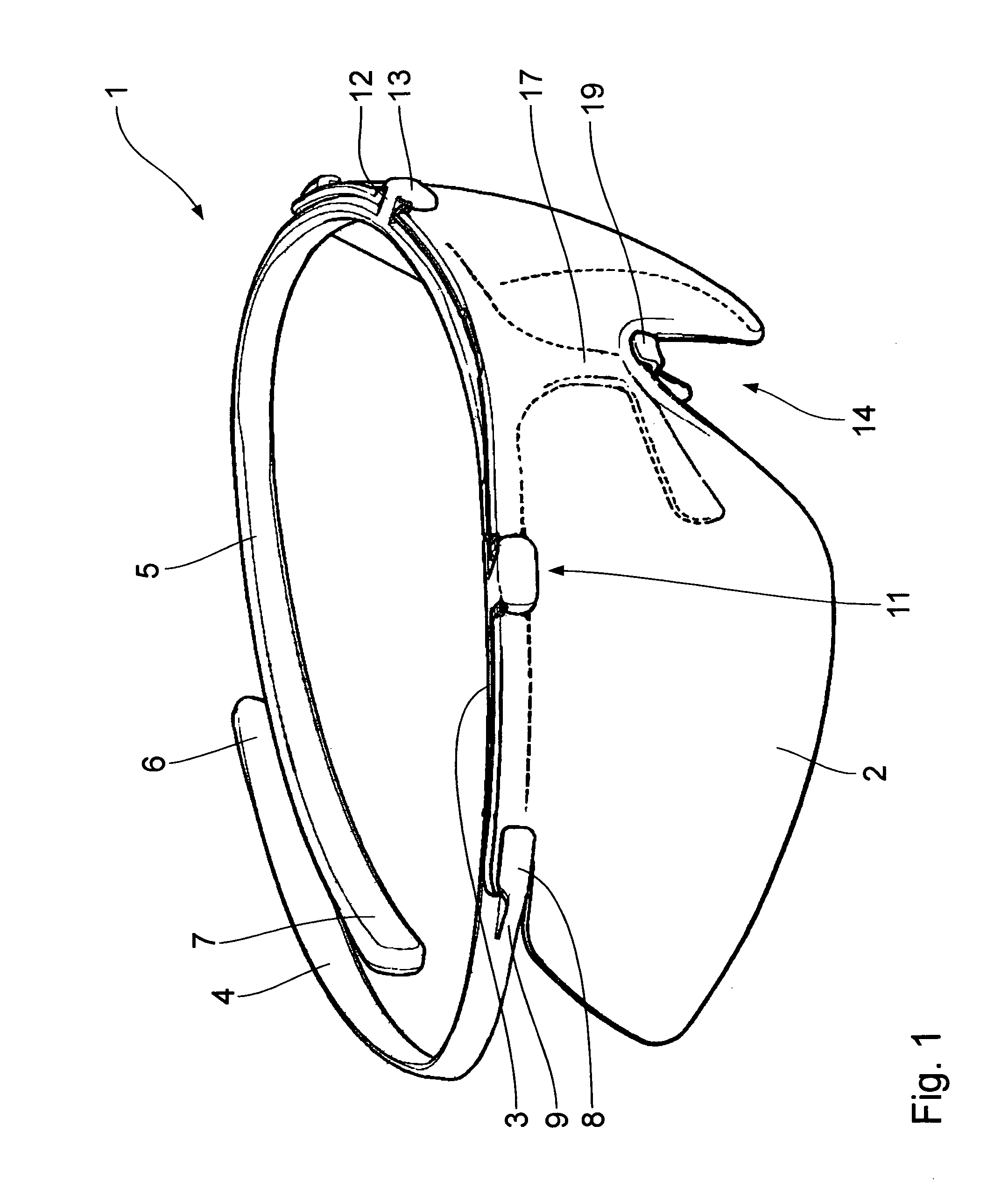 Hingeless eyeglasses; especially safety glasses