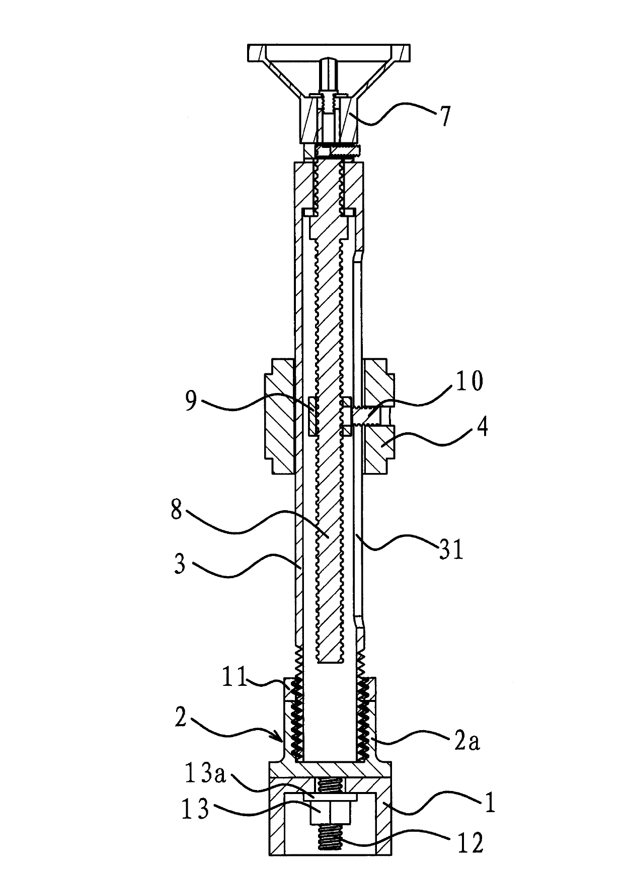 Regulating device of belt wheel