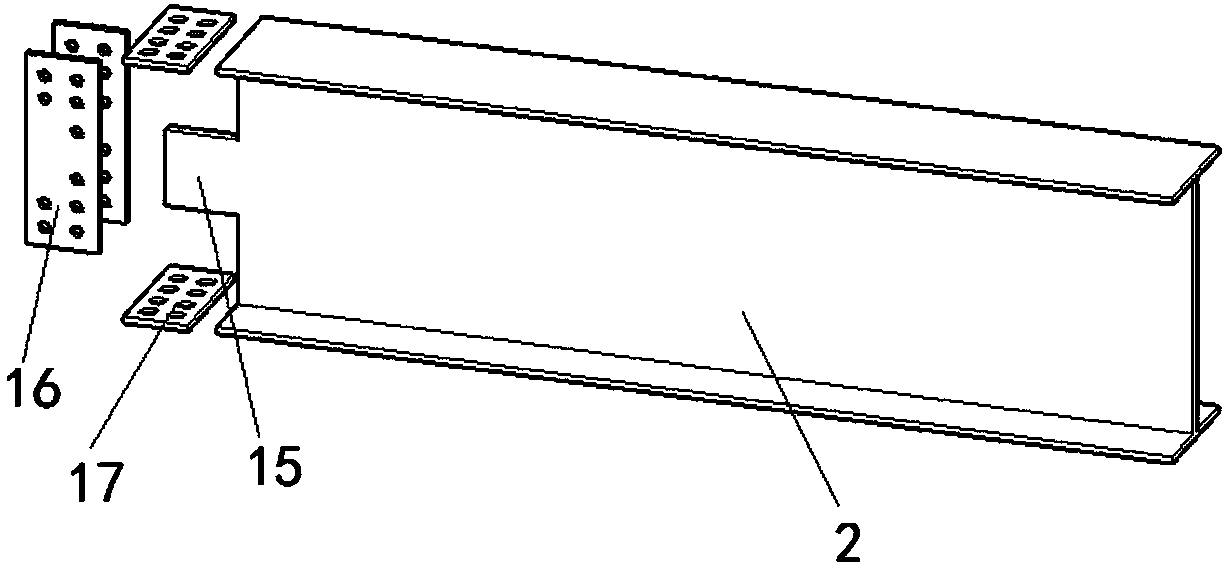 Fabricated self-recovery round steel pipe concrete combination node