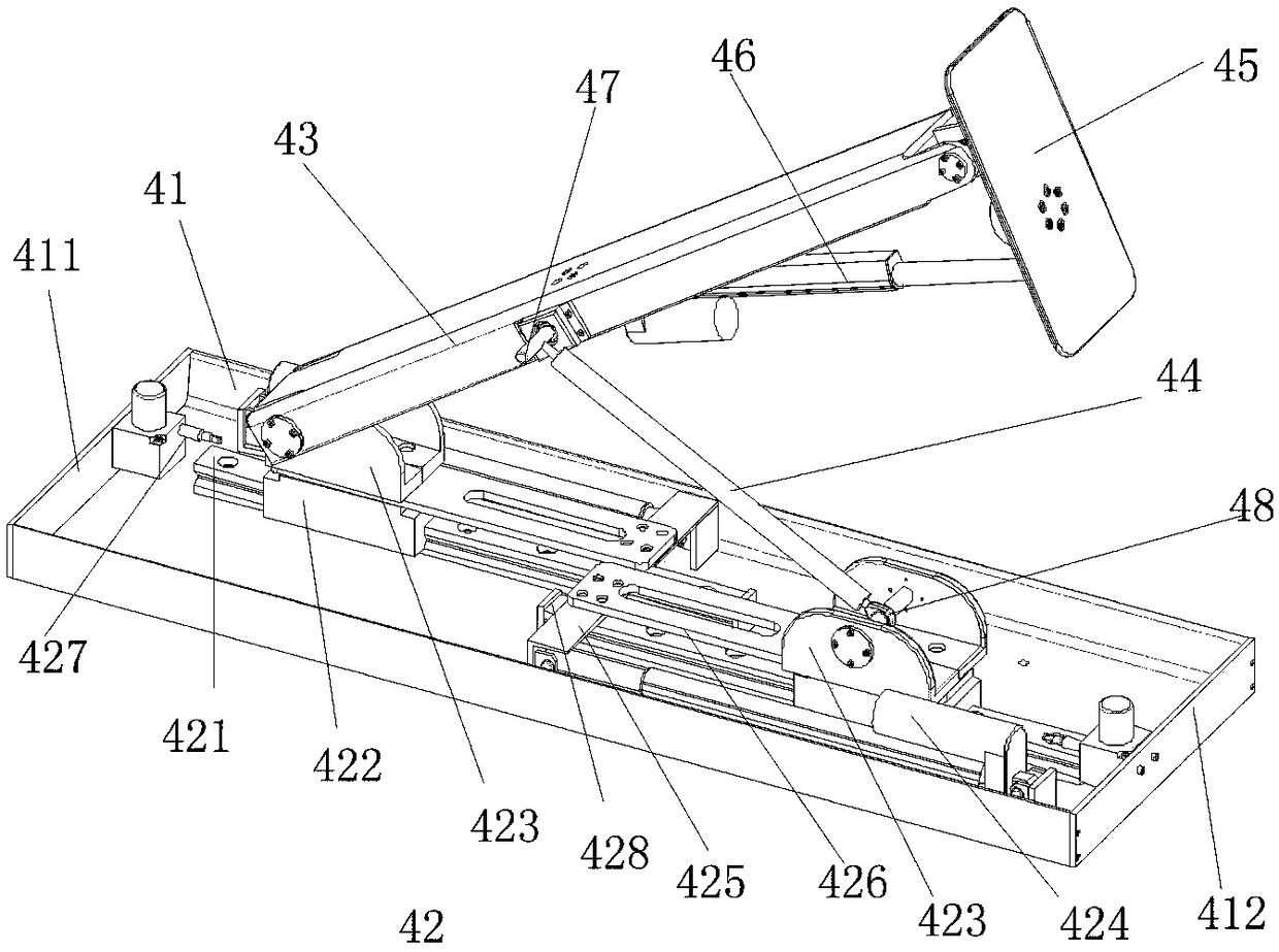 Spatial four-degree-of-freedom rehabilitation training device for lower limbs