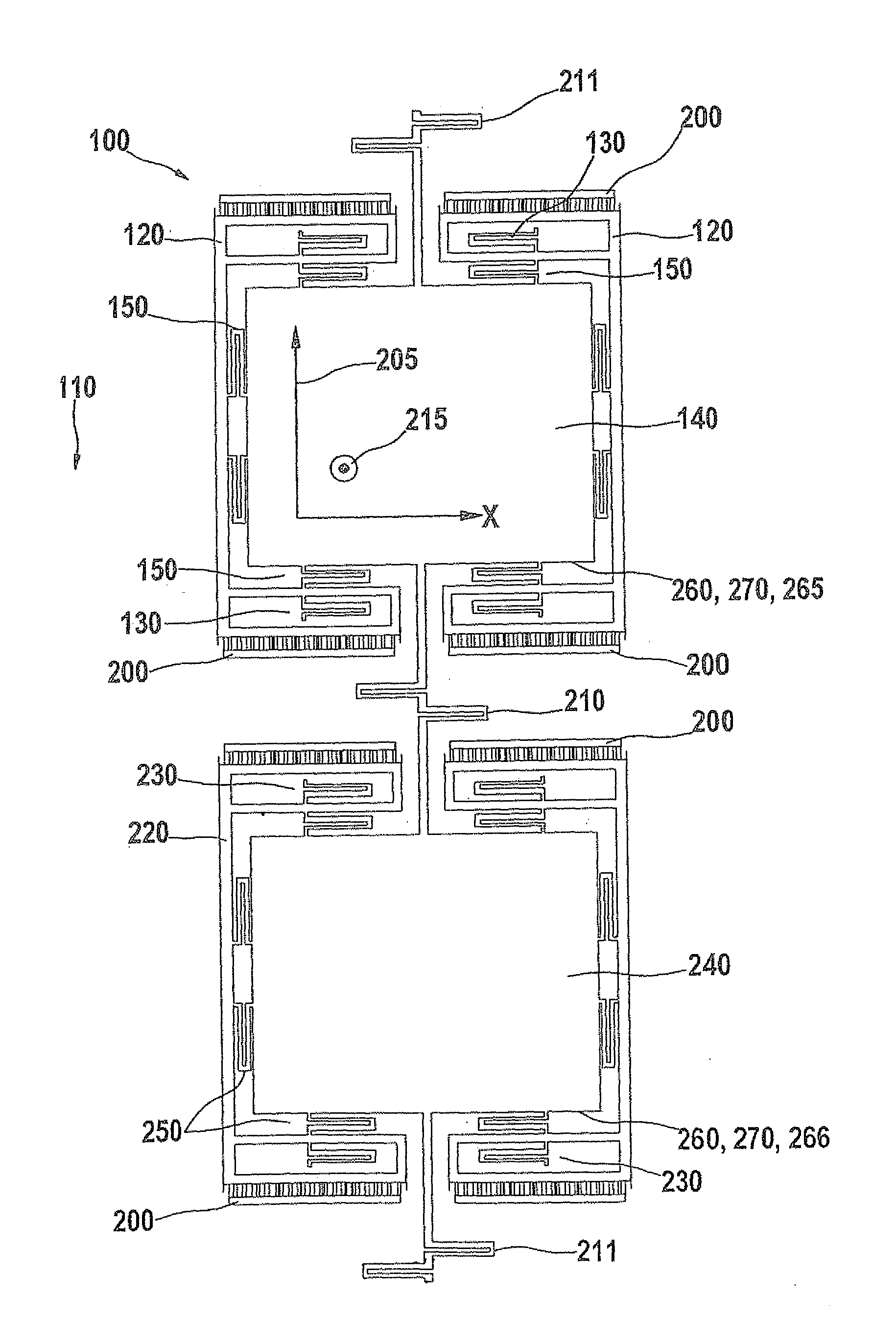 Evaluation electronics system for a rotation-rate sensor